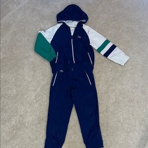 Lacoste Blue and Green Joggers set. Athletic Comfort